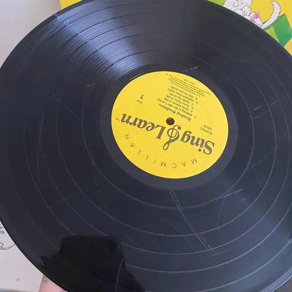 Vintage 1989 Reading Readiness Sing & Learn Vinyl Record